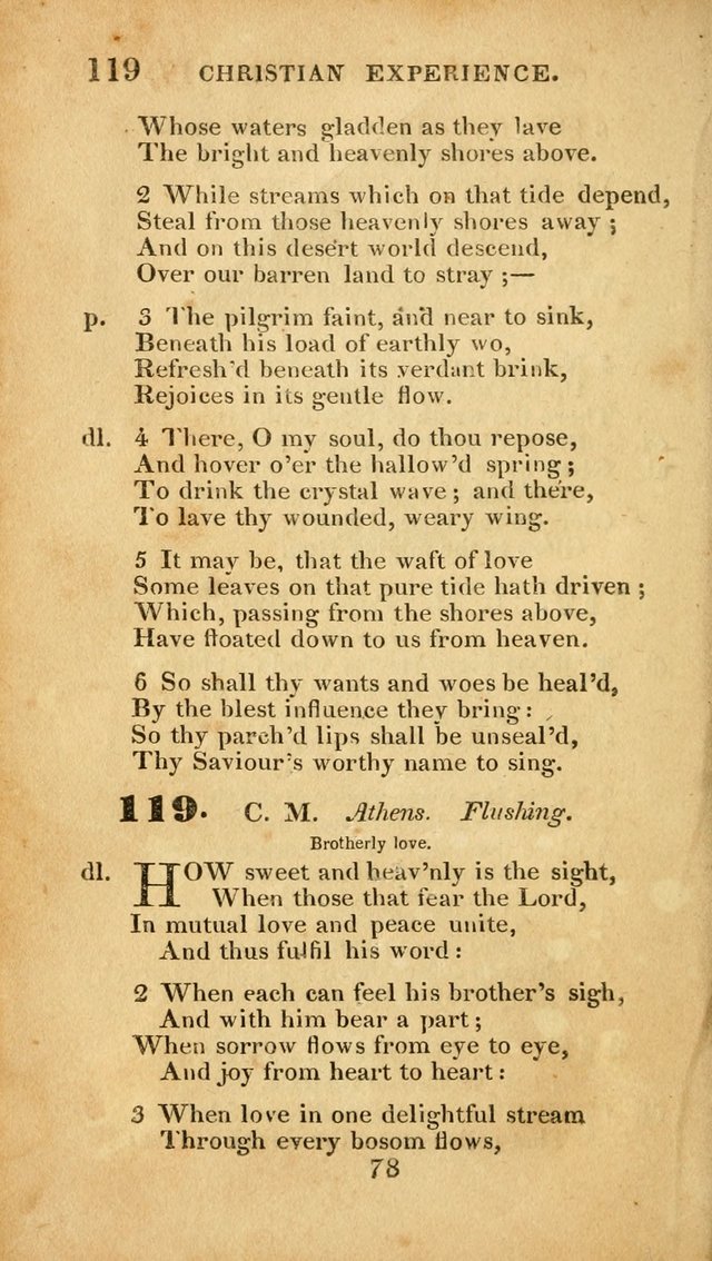 Evangelical Hymns: original and selected: designed for the use of families and private circles; for social prayer meetings, seasons of revival or oother occasions of special interest page 74