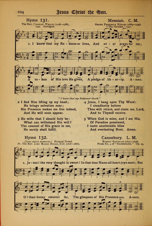 The Evangelical Hymnal with Tunes page 106