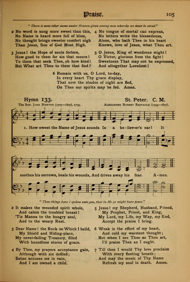 The Evangelical Hymnal with Tunes page 107