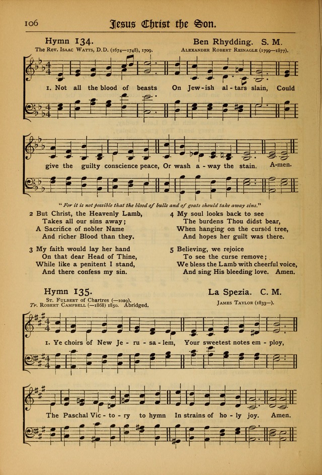 The Evangelical Hymnal with Tunes page 108