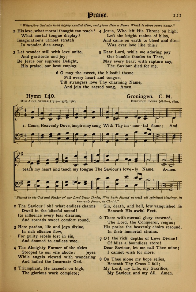The Evangelical Hymnal with Tunes page 113