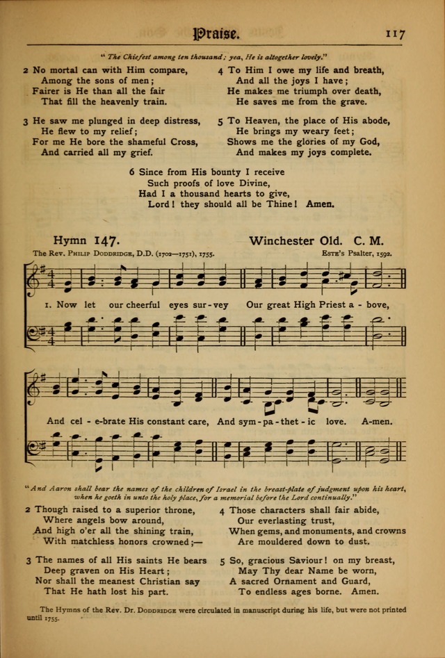 The Evangelical Hymnal with Tunes page 119