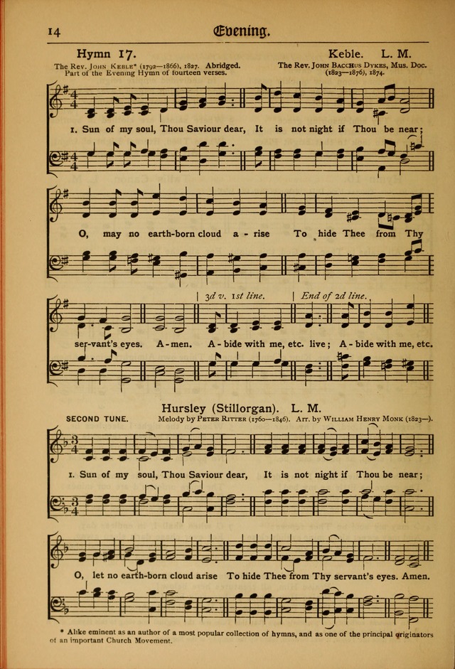 The Evangelical Hymnal with Tunes page 14