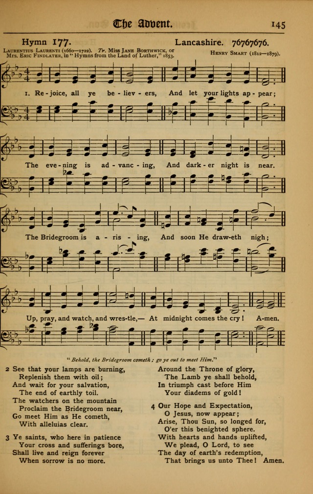 The Evangelical Hymnal with Tunes page 147