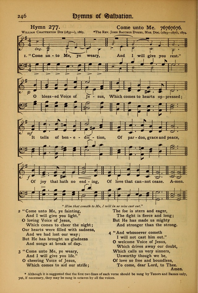 The Evangelical Hymnal with Tunes page 250