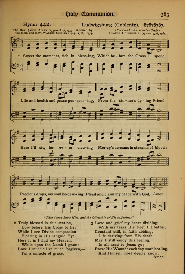 The Evangelical Hymnal with Tunes page 387