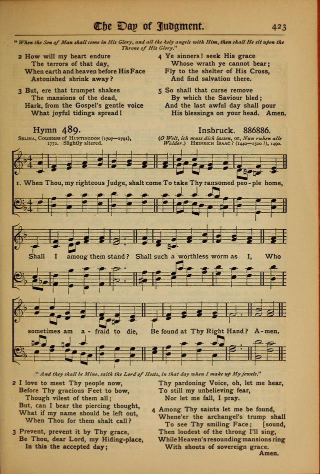 The Evangelical Hymnal with Tunes page 427