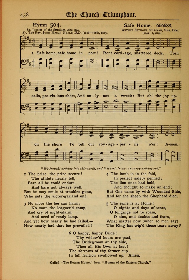 The Evangelical Hymnal with Tunes page 442