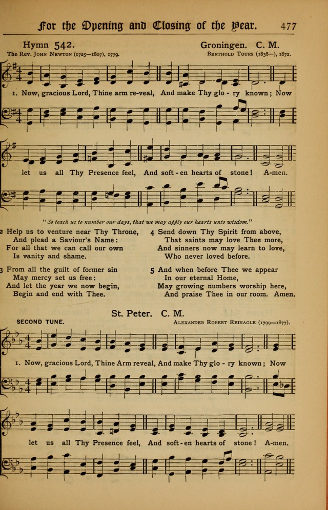 The Evangelical Hymnal with Tunes page 481