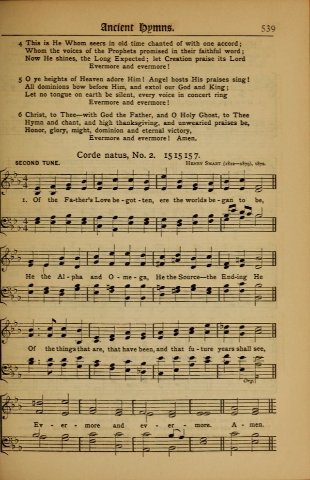The Evangelical Hymnal with Tunes page 543