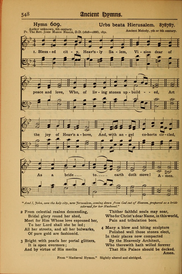 The Evangelical Hymnal with Tunes page 552