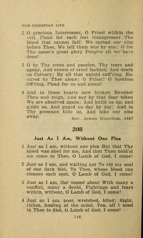 The Evangelical Hymnal. Text edition page 146