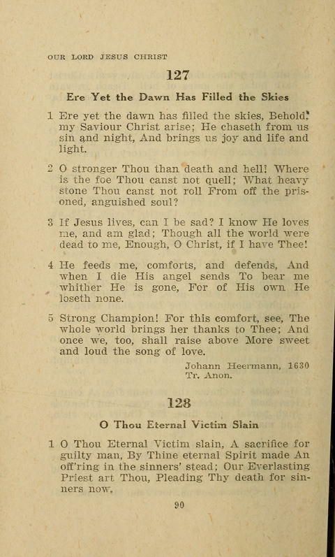 The Evangelical Hymnal. Text edition page 90
