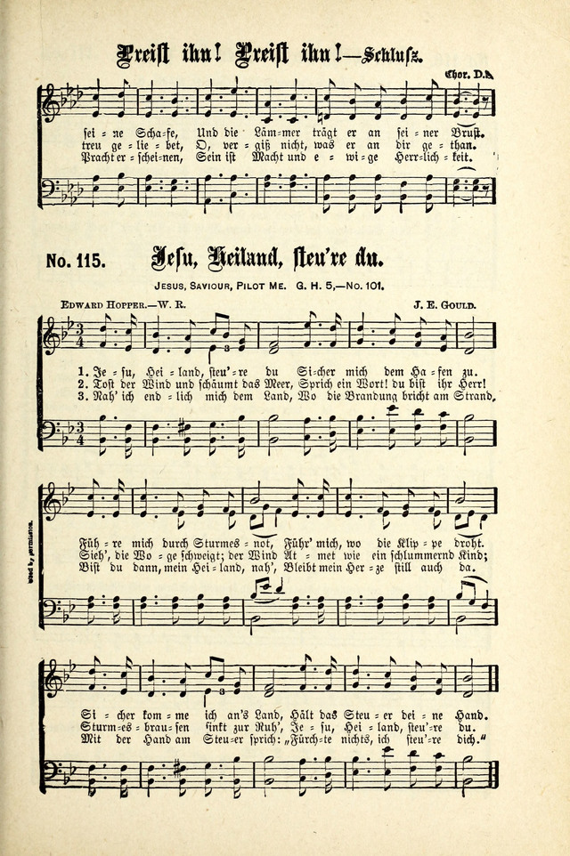 Evangeliums-Lieder 1 und 2 (Gospel Hymns) page 115
