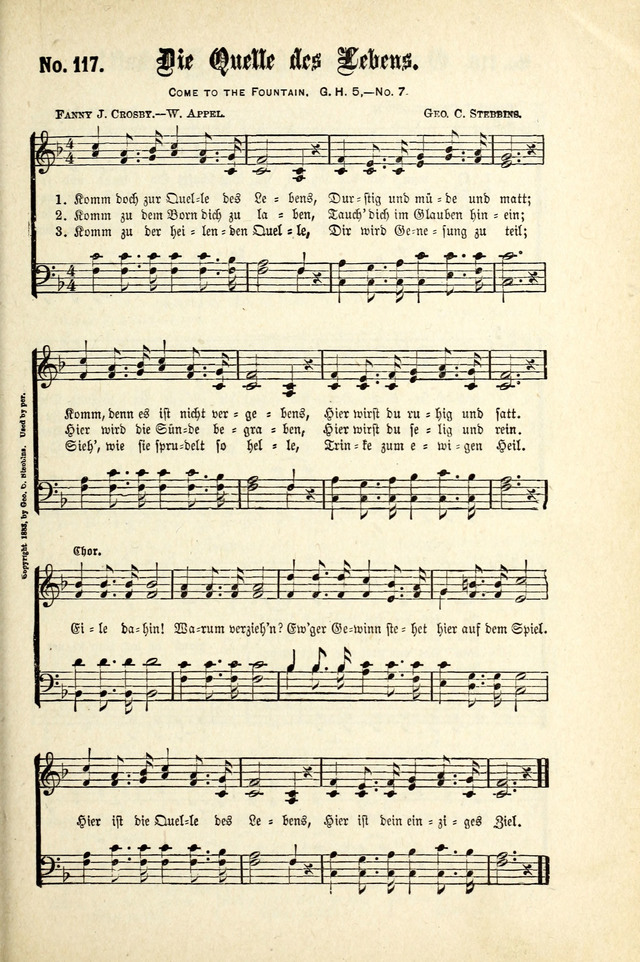 Evangeliums-Lieder 1 und 2 (Gospel Hymns) page 117