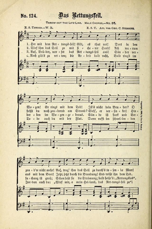 Evangeliums-Lieder 1 und 2 (Gospel Hymns) page 124