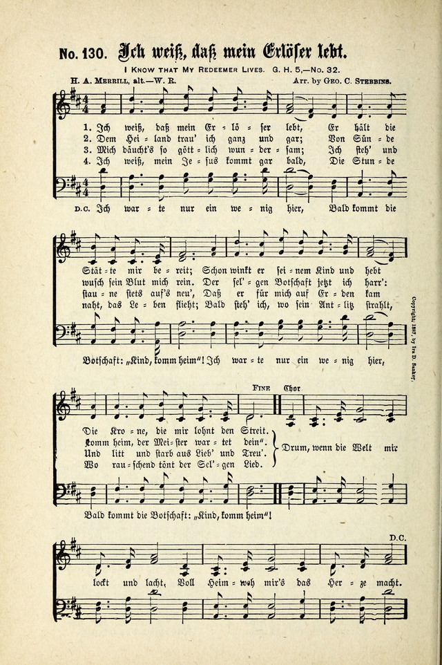 Evangeliums-Lieder 1 und 2 (Gospel Hymns) page 130