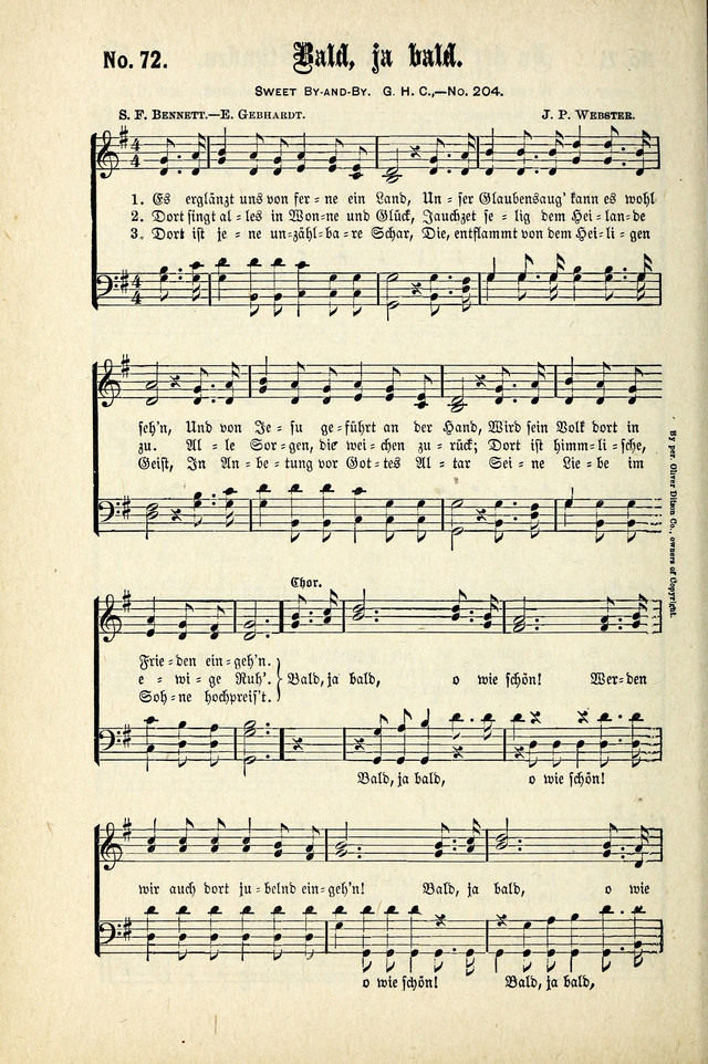 Evangeliums-Lieder 1 und 2 (Gospel Hymns) page 70