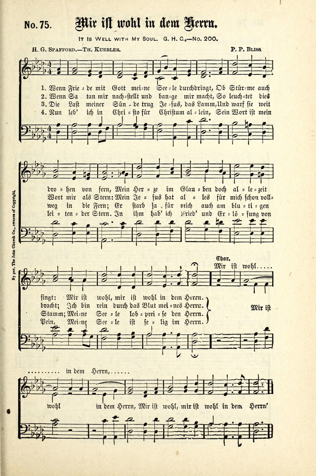 Evangeliums-Lieder 1 und 2 (Gospel Hymns) page 73