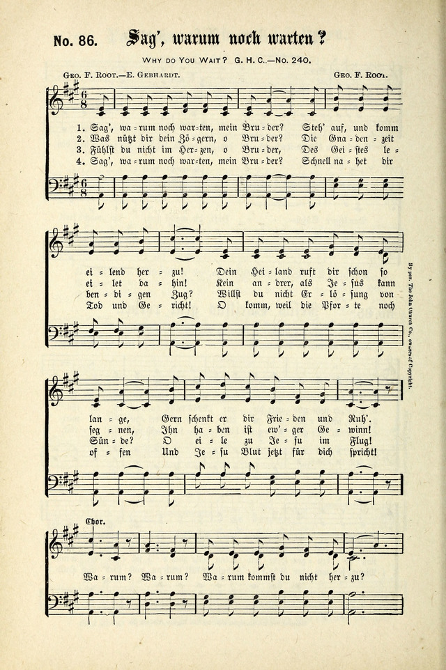 Evangeliums-Lieder 1 und 2 (Gospel Hymns) page 84
