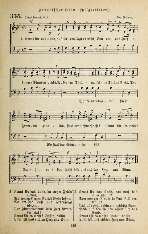 Evangelischer Liederschatz: eine Auswahl der bekanntesten Kernlieder für Sonntags-Schule, Vereine und Gottesdienste (2. Auflage) page 239
