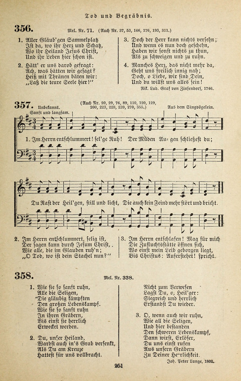 Evangelischer Liederschatz: eine Auswahl der bekanntesten Kernlieder für Sonntags-Schule, Vereine und Gottesdienste (2. Auflage) page 251