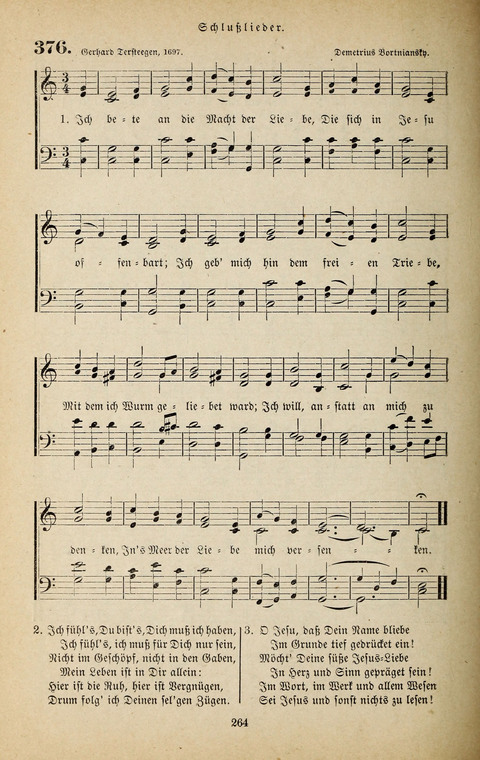 Evangelischer Liederschatz: eine Auswahl der bekanntesten Kernlieder für Sonntags-Schule, Vereine und Gottesdienste (2. Auflage) page 264