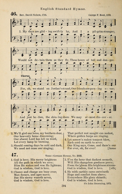 Evangelischer Liederschatz: eine Auswahl der bekanntesten Kernlieder für Sonntags-Schule, Vereine und Gottesdienste (2. Auflage) page 304
