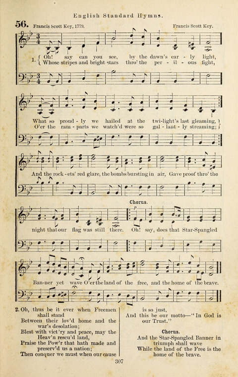 Evangelischer Liederschatz: eine Auswahl der bekanntesten Kernlieder für Sonntags-Schule, Vereine und Gottesdienste (2. Auflage) page 307