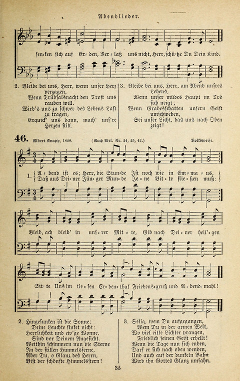 Evangelischer Liederschatz: eine Auswahl der bekanntesten Kernlieder für Sonntags-Schule, Vereine und Gottesdienste (2. Auflage) page 33