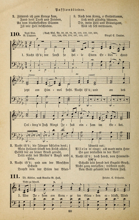 Evangelischer Liederschatz: eine Auswahl der bekanntesten Kernlieder für Sonntags-Schule, Vereine und Gottesdienste (2. Auflage) page 80