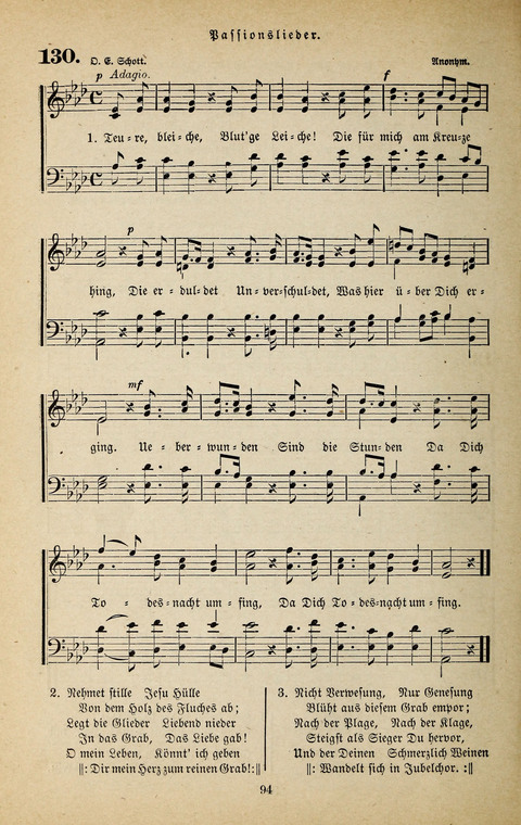 Evangelischer Liederschatz: eine Auswahl der bekanntesten Kernlieder für Sonntags-Schule, Vereine und Gottesdienste (2. Auflage) page 94