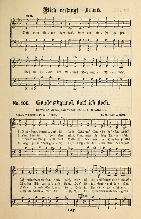 Evangeliums-Lieder 1 und 2: (Gospel Hymns) mit deutschen Kernliedern page 107