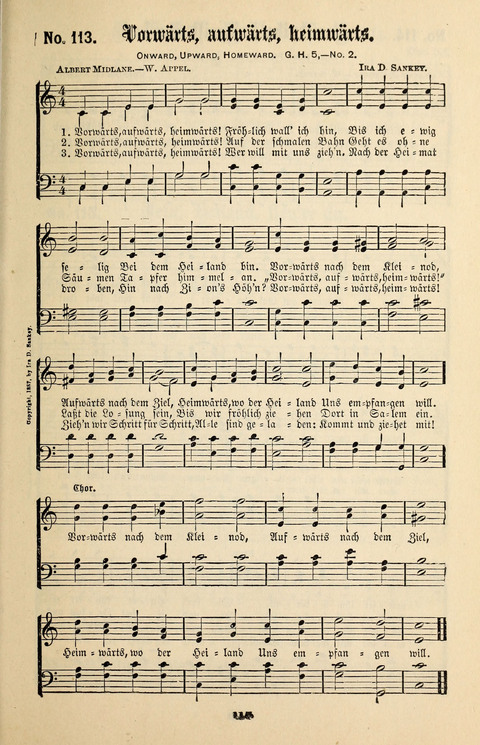 Evangeliums-Lieder 1 und 2: (Gospel Hymns) mit deutschen Kernliedern page 115