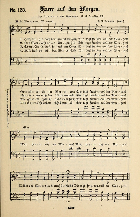 Evangeliums-Lieder 1 und 2: (Gospel Hymns) mit deutschen Kernliedern page 125