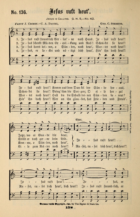 Evangeliums-Lieder 1 und 2: (Gospel Hymns) mit deutschen Kernliedern page 138