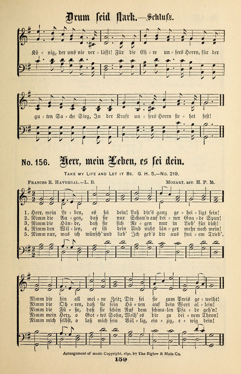 Evangeliums-Lieder 1 und 2: (Gospel Hymns) mit deutschen Kernliedern page 159