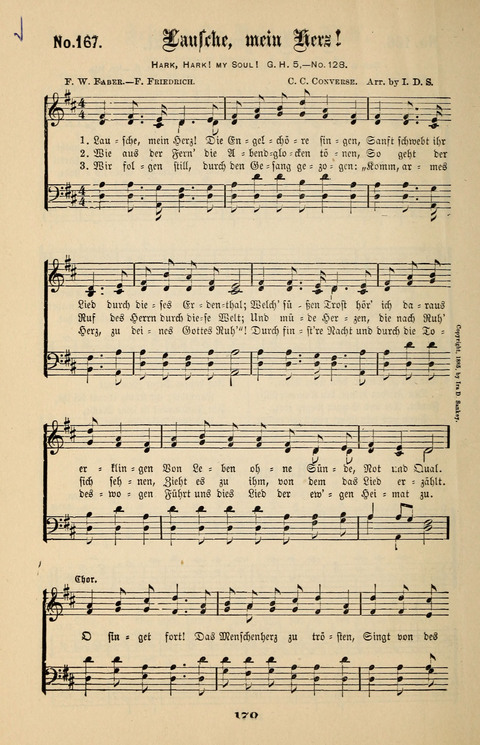 Evangeliums-Lieder 1 und 2: (Gospel Hymns) mit deutschen Kernliedern page 170