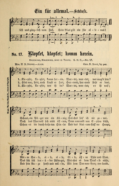 Evangeliums-Lieder 1 und 2: (Gospel Hymns) mit deutschen Kernliedern page 19