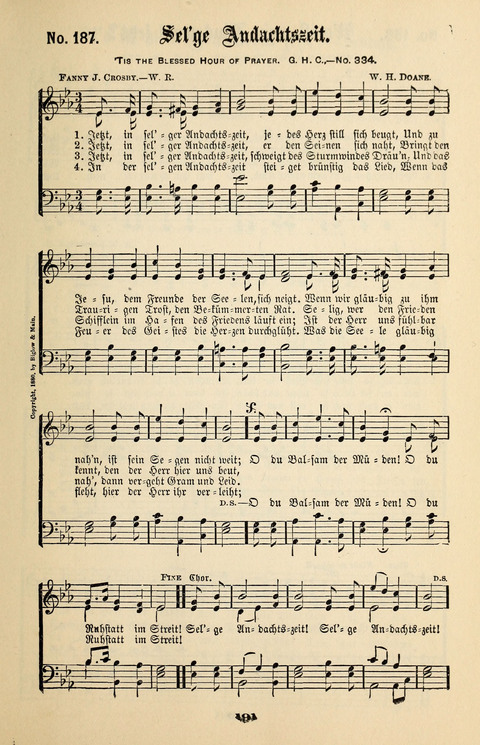 Evangeliums-Lieder 1 und 2: (Gospel Hymns) mit deutschen Kernliedern page 191
