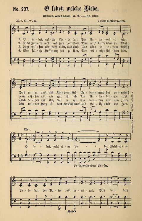 Evangeliums-Lieder 1 und 2: (Gospel Hymns) mit deutschen Kernliedern page 240