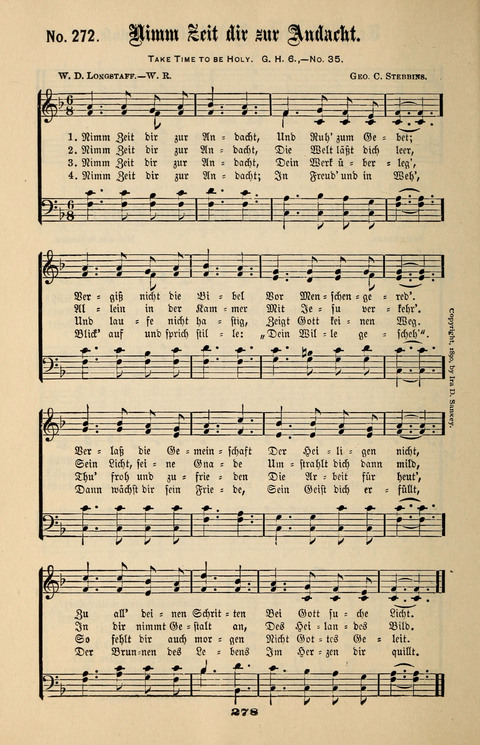 Evangeliums-Lieder 1 und 2: (Gospel Hymns) mit deutschen Kernliedern page 278