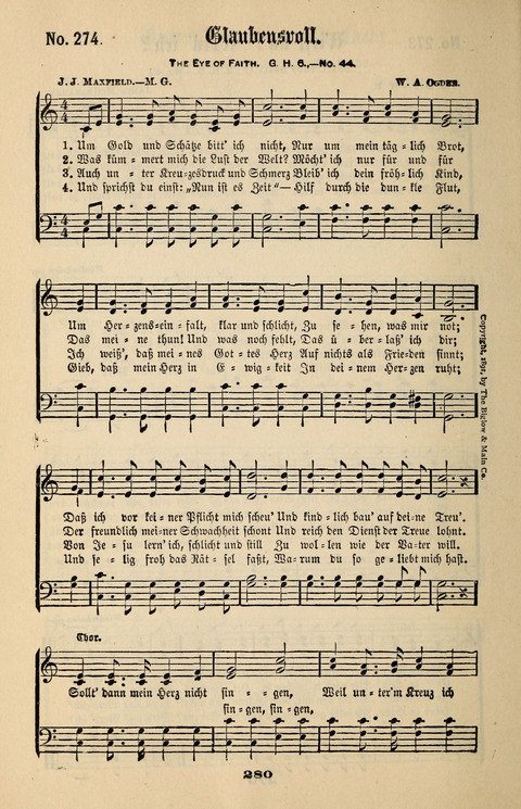 Evangeliums-Lieder 1 und 2: (Gospel Hymns) mit deutschen Kernliedern page 280