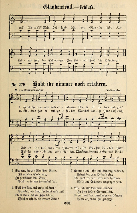 Evangeliums-Lieder 1 und 2: (Gospel Hymns) mit deutschen Kernliedern page 281