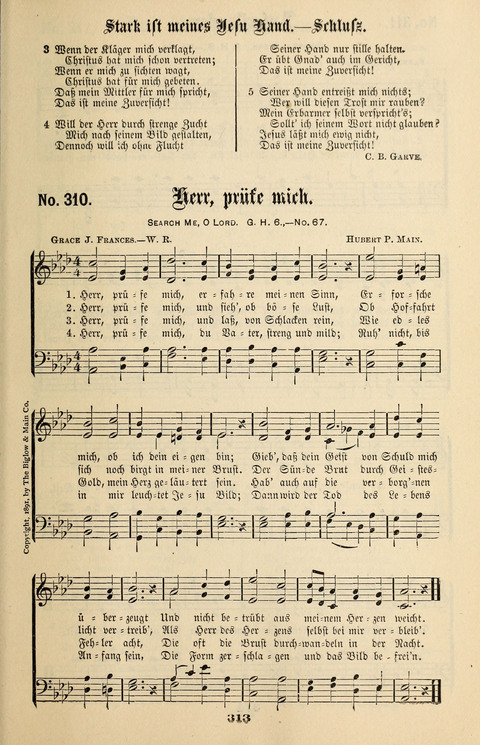 Evangeliums-Lieder 1 und 2: (Gospel Hymns) mit deutschen Kernliedern page 313