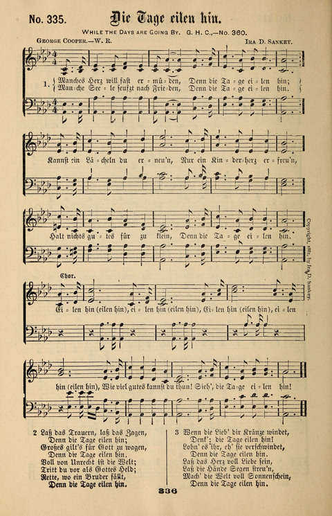 Evangeliums-Lieder 1 und 2: (Gospel Hymns) mit deutschen Kernliedern page 336