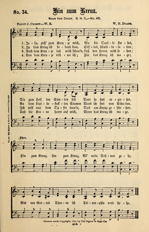 Evangeliums-Lieder 1 und 2: (Gospel Hymns) mit deutschen Kernliedern page 35