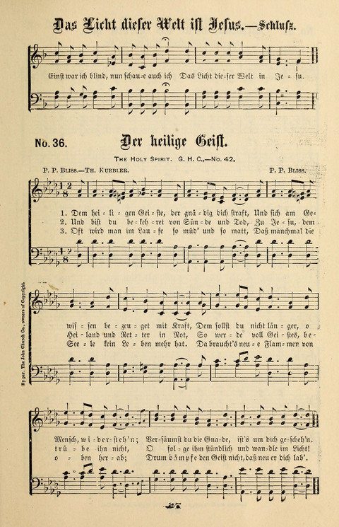 Evangeliums-Lieder 1 und 2: (Gospel Hymns) mit deutschen Kernliedern page 37