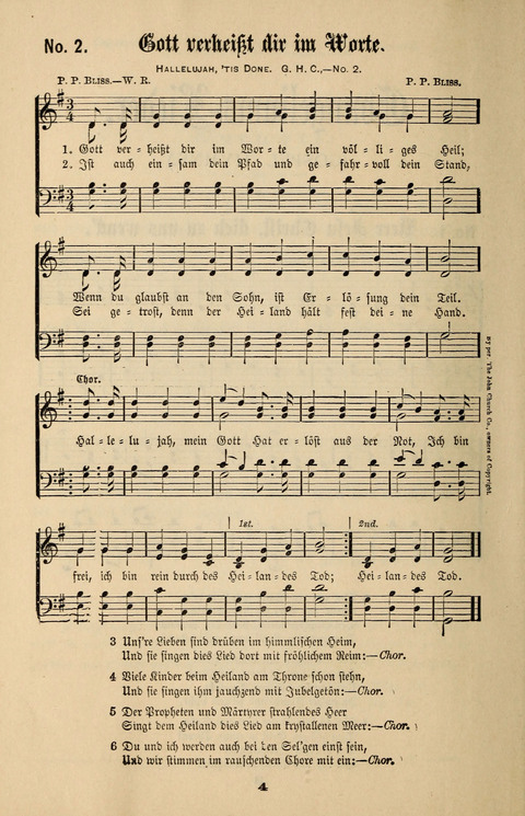 Evangeliums-Lieder 1 und 2: (Gospel Hymns) mit deutschen Kernliedern page 4