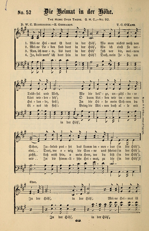 Evangeliums-Lieder 1 und 2: (Gospel Hymns) mit deutschen Kernliedern page 52